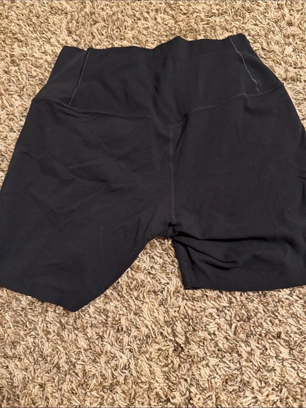 Nike Women's Black High-Waist Bike Shorts with Logo